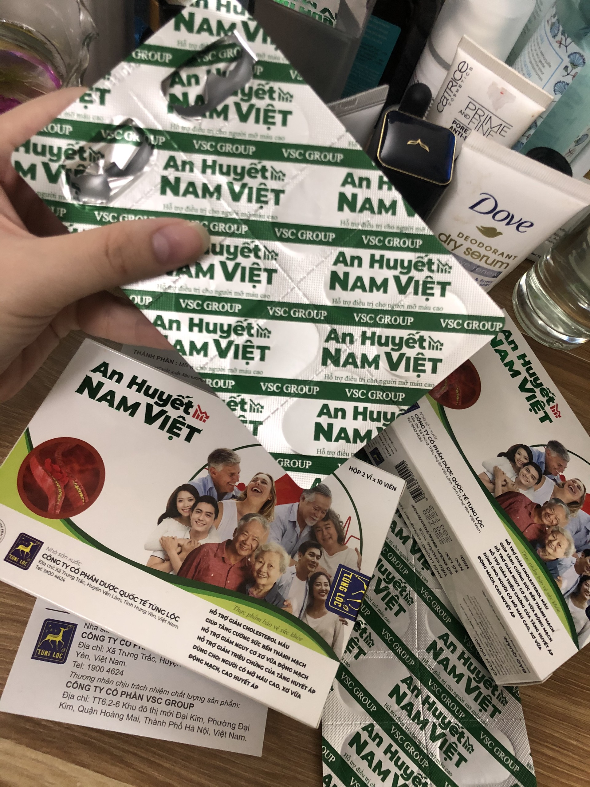 An huyết Nam Việt hỗ trợ điều trị mỡ máu cao